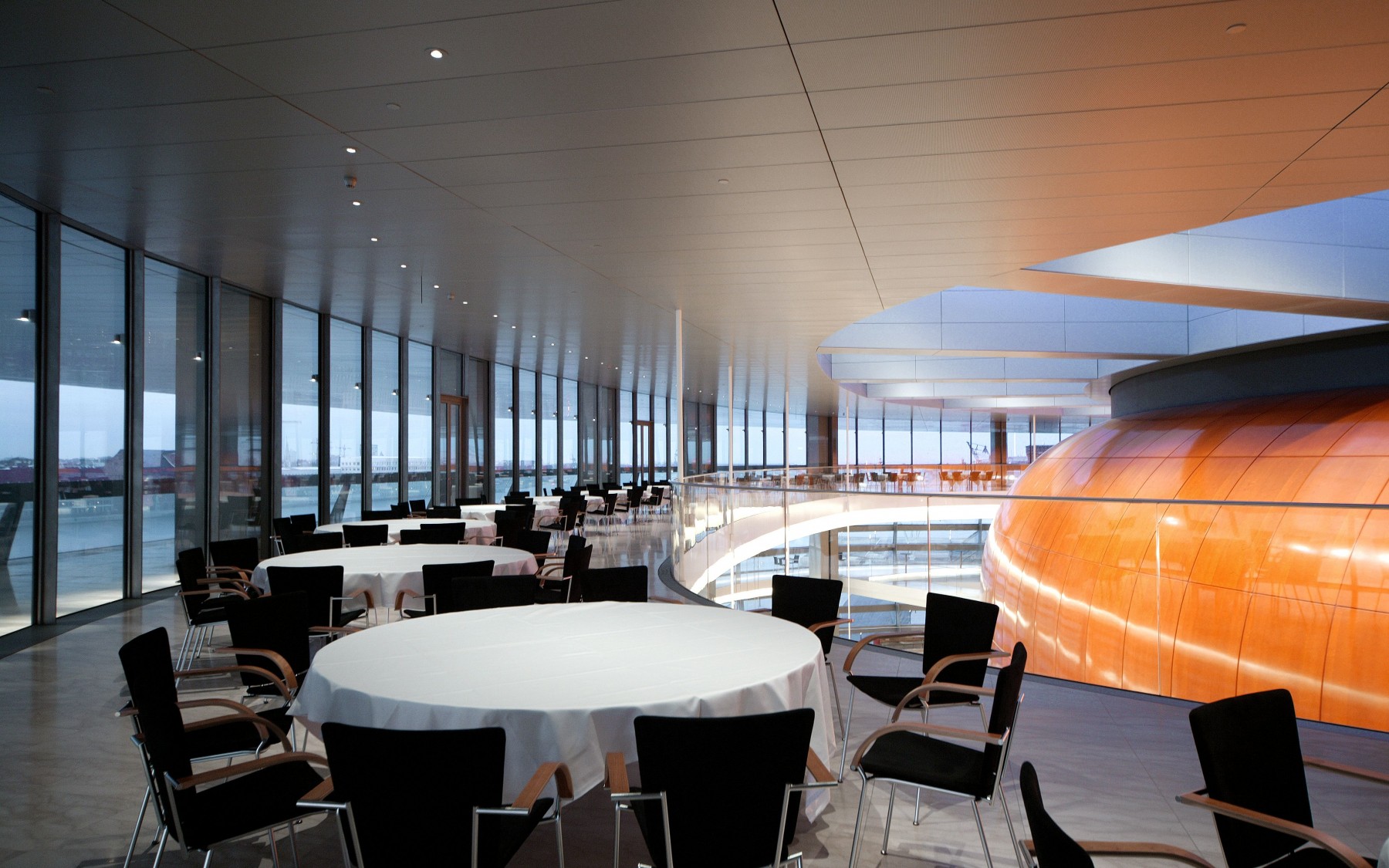 DAMPA Panles. Restaurant environment Copenhagen Opera