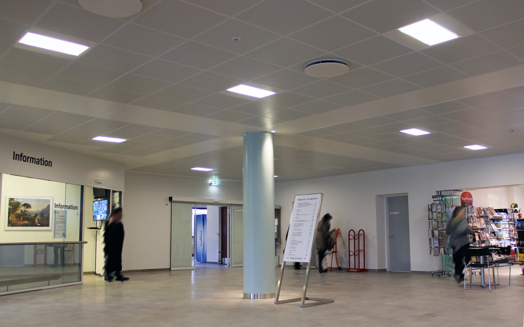 Bispebjerg_hospital - DAMPA Clip-in bevelled edge