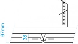 Clip-In Kassette, faset kant